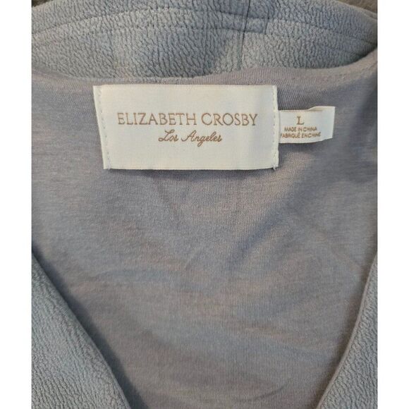 Elizabeth Crosby Los Angeles Gray Textured Sleeveless jumper Dress boho teacher - Picture 4 of 5